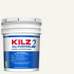 Kilz 2 All Purpose 5 Gal. Primer & Sealer White Interior/exterior Multi-surface New. Price: $109.97.