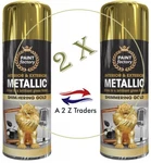 2 Purpose Gold Metallic Interior & Exterior Gloss Finish Spray Cans 400ML New. Price: $9.53.