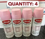 New 4-PACK Lot Krylon Bonnet Pink K04116007 Chalky Finish Spray Paint 12 Oz. Price: $38.62.