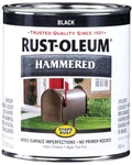 7215502 Stops Rust Hammered Finish Brush Paint, Quart, Black New. Price: $41.90.