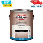 Glidden Fundamentals Exterior Paint, White, Semi-gloss, 1 Gallon, Durable Finish New. Price: $34.99.