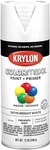 6 Pack Krylon Colormaxx Paint+primer Satin Bright White 5558 Free Shipping New. Price: $42.99.