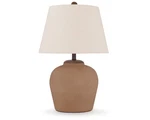 Signature Design By Ashley Scantor Table Lamp, Rust New. Price: $105.50.