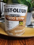 Quart- Rust-oleum 260143 Ultimate Wood Stain, "golden Oak" New. Price: $25.99.