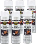 2593838-6PK Professional Inverted Striping Spray Paint, 18 Oz, White, Pack New. Price: $84.07.