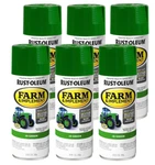 Rust-oleum Farm & Implement Spray Paint, 12OZ Jd Green (6-PACK) New. Price: $52.62.