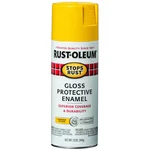 Rust-oleum 7747830 Aerosol Paint, Yellow, Gloss, Solvent, 12 Oz New. Price: $8.35.
