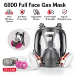 Full Face Gas Mask 6800 Respirator Paint Epoxy Fumes Chemical Dust Protection New. Price: $49.97.