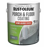 Rust-oleum 320420 1 Gal Floor Coating, Semi-gloss Finish, Pewter, Water Base New. Price: $53.99.