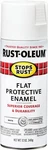Rust-oleum Stops 12 Oz. Protective Enamel Flat White Spray Paint New. Price: $8.52.