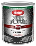 Krylon Rust Tough Oil-based Gloss Control Enamel, Hunter Green, 1 Qt. New. Price: $34.98.