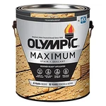 Olympic 56502A/01 Maximum Stain & Sealant Transparent, Honey Gold Tone, New. Price: $52.08.