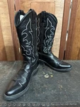 Old Men 7.5 Black Leather Western Cowboy Boots TBM3010 Pre-owned. Price: $24.99.