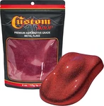 Fire Red Micro Metal Flake .004" 4OZ Automotive Paint Resin Glitter New. Price: $35.99.