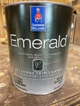 Gal. Sherwin Williams Emerald Urethane Water Based Paint/satin/ Custom White. Price: $59.99.