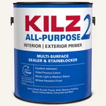Gal. Primer & Sealer White Interior/exterior Multi-surface Kilz 2 All Purpose New. Price: $28.75.