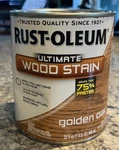 Rust-oleum 32 Oz Ultimate Wood Stain 1 Quart Golden Oak 260358 New. Price: $19.97.