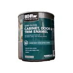 Behr Cabinet Door Trim Semi Gloss Paint,white Color:size 1 Quart :new:fast S&h. Price: $49.95.