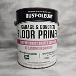 Rust-oleum #306196 Garage & Concrete Floor Primer Semi Transparent Grey, 2 Quart New. Price: $76.99.