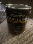 Rust-oleum Rocksolid Cedar Deck And Fence Exterior Gal New. Price: $95.00.