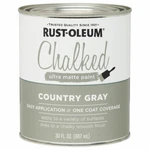 Rust-oleum 285141 Chalked Protective Topcoat Ultra Matte Country Gray 30OZ New. Price: $31.99.