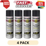 4PK Rust Oleum Professional Semi Gloss Black Protective Enamel Spray Paint 15 Oz New. Price: $35.48.