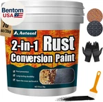 2-IN-1 Rust Converter & Primer, Black Paint For Metal, Conversion New. Price: $62.50.
