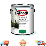 Glidden Barn & Fence Exterior Wood Paint, Flat White, Weather Protection, 1 Gal New. Price: $31.59.