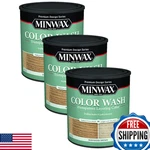 Minwax Color Wash Stain, Barnwood Brown, 1 Qt, 3-PACK, Semi-transparent New. Price: $76.50.