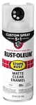 Rust-oleum 376868 Stops Custom Spray 12 Ounce (pack Of 1), Matte Clear New. Price: $10.45.