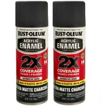 (2 Pk) Rust-oleum 2X Double Cover Spray Paint Wood Metal Plastic High Grade New. Price: $45.00.