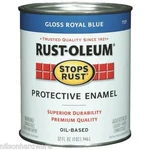 (2)-QT Royal Blue Rust-oleum Protective Control Enamel Gloss Paint 7727-502 New. Price: $74.99.