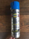 Rust-oleum Professional High Performance Spray Paint, 15 Ounce Safety Blue Good. Price: $10.08.