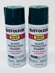 Rust-oleum 7733830 Stops Spray Paint 12 Oz Gloss Dark Hunter Green Lot Of New. Price: $26.59.