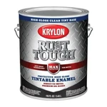 (1)-KRYLON Rust Tough Oil-based Gloss Control Enamel, Clear Base, Gal. New. Price: $82.89.