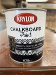 Krylon Interior Chalkboard Paint Smooth Slate Like Finish Black 1QT Diy Erasable New. Price: $24.99.