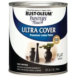 Rust-oleum 1976502 Enamel Paint, Water, Flat, Black, Qt, Can, 120 Sq-ft Covera New. Price: $30.68.