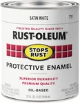 7791502 Stops Rust Brush Paint, Quart, Satin White New. Price: $25.38.