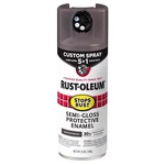 Rust-oleum Stops Custom Spray 5-IN-1 Semi-gloss Anodized Bronze Paint New. Price: $8.99.