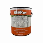 Behr 1 Gal. White Base Solid Color House And Fence Exterior Wood Stain New. Price: $36.93.