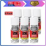 Rust-oleum 271919-6PK Acrylic Enamel 2X Spray PAINT,12 Oz,gloss White New. Price: $60.81.