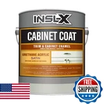 Insl-x CC550109A-01 Cabinet Coat Enamel, Satin Sheen Paint, White, 128 Fl Oz (pa New. Price: $91.07.