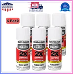 Rust-oleum 271919-6PK Acrylic Enamel 2X Spray PAINT,12 Oz,gloss White New. Price: $60.81.