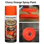 2PK Chevy Orange Coating Engine Enamel Brake Caliper Paint High Temp Spray New. Price: $59.95.