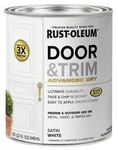 Rust Oleum Door Trim Satin White Paint 32 Fl Oz Durable Water Based Finish New. Price: $32.19.