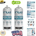 Polar Gloss Black Direct To Rust Spray Paint - 2 X 13.5 Fl Oz Protect And S... New. Price: $36.79.
