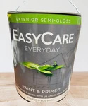 Lot Of 4 Easycare Exterior Semi-gloss Paint & Primer Pure White 1-GAL Evd Esg-p New. Price: $115.00.