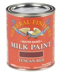 General Finishes Water Based Milk Paint, 1 Pint, Tuscan Red New. Price: $51.46.