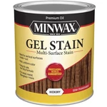 Minwax 66100 Gel Stain, Solvent Base, Hickory, Liquid, Qt New. Price: $33.98.