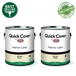 (2 Pack) Glidden Quick Cover Interior Latex Paint Flat, Antique White, 1 Gallon New. Price: $35.99.